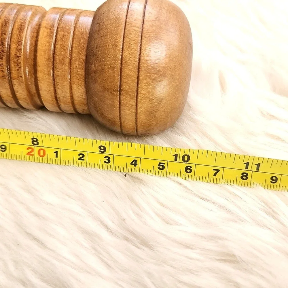Vintage MCM Tall Wood Salt & Pepper Peppermill Shaker Grinder 10